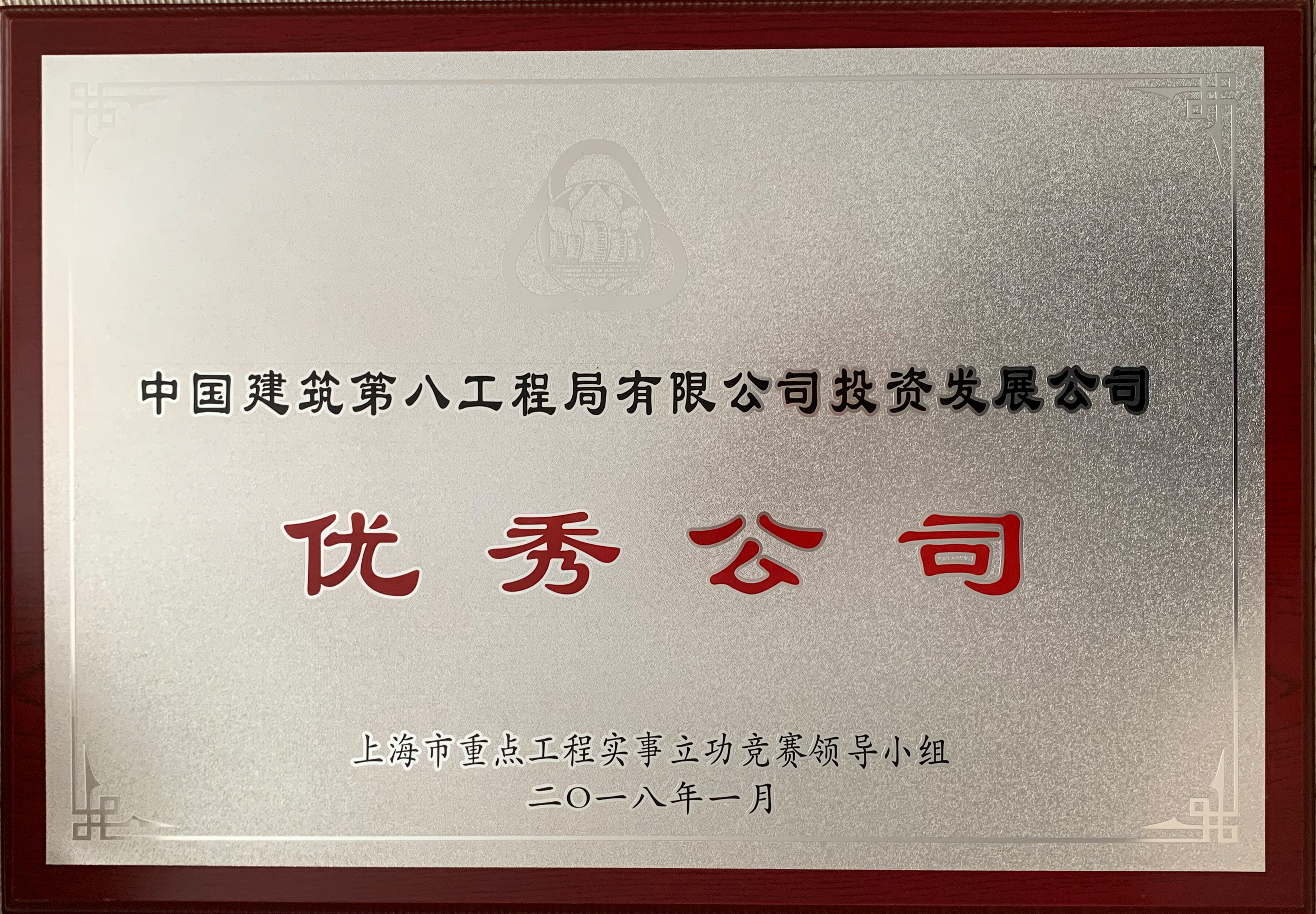 中建八局——中國建筑第八工程局有限公司投資發展公司優秀公司